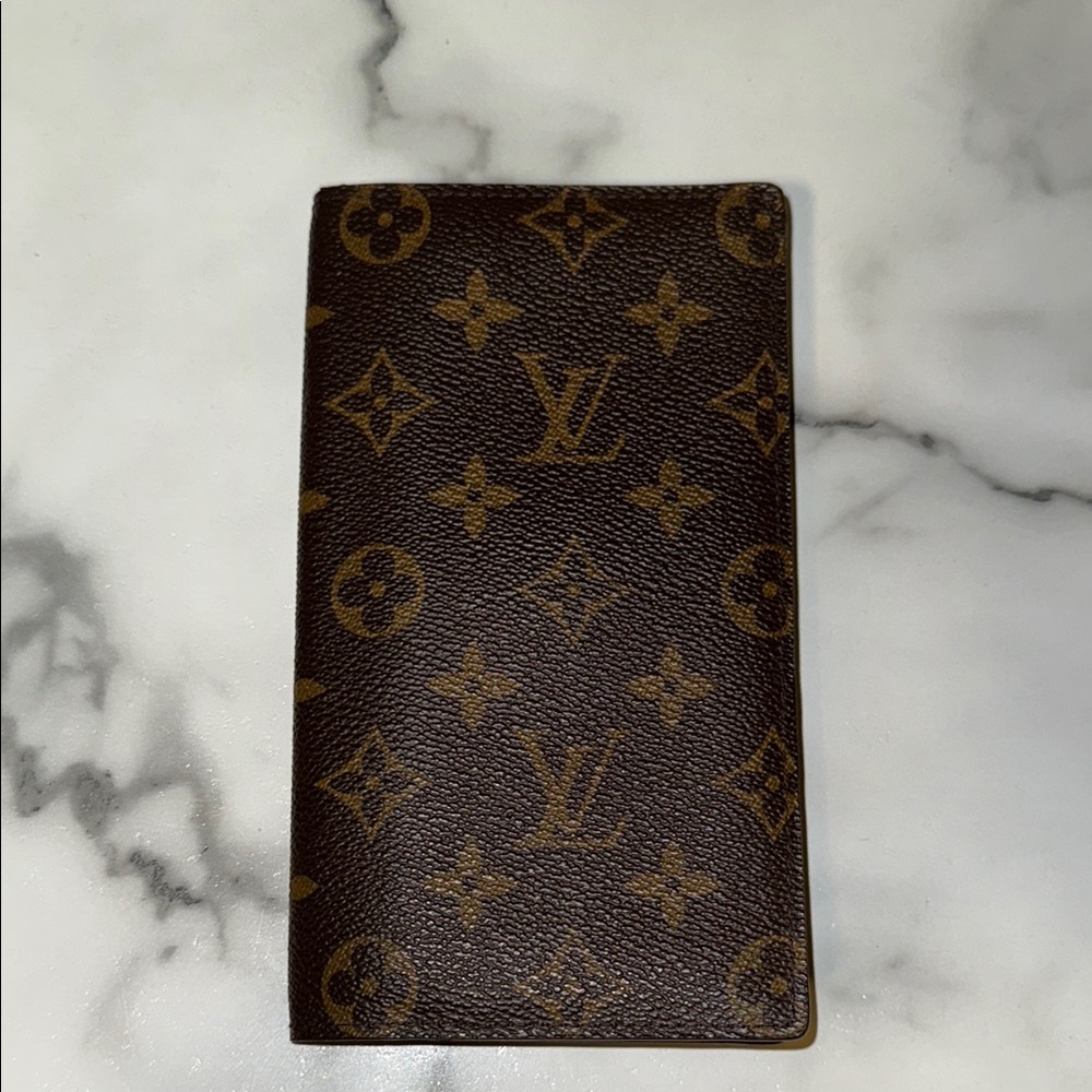 Louis Vuitton Monogram Check wallet Brown